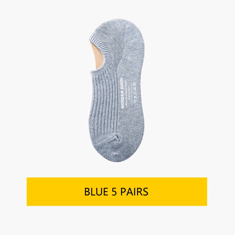 5Pair Cotton Women Invisible Fashion Short Ankle Socks women Cute color Summer crew Boat women Socks - Цвет: Небесно-голубой