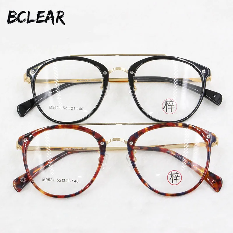 BCLEAR Новое поступление Модная стильная ретро двойная Перемычка оптическая оправа
