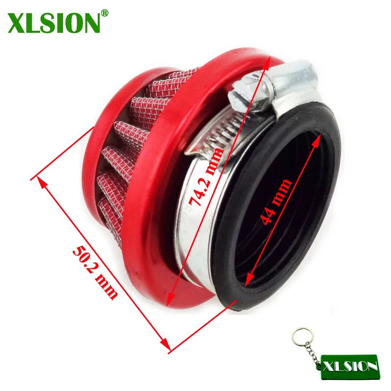 Воздушный фильтр XLSION Racing 2-тактный очиститель 44 мм для двигателя 47cc 49cc карбюратор