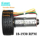 JGA25-371 микро редукторный двигатель 18-1930 обмин с крепежным кронштейном энкодера, Латунная муфта и колесо двигателя для игрушечного автомобиля сделай сам