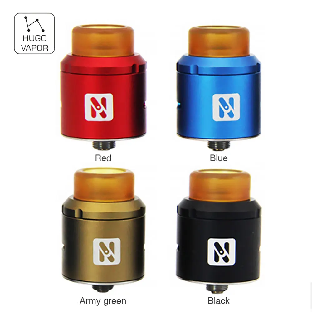 Оригинальный атомайзер Hugo Vapor N BF RDA диаметр 25 мм для Squonk Mod Регулируемый воздушный