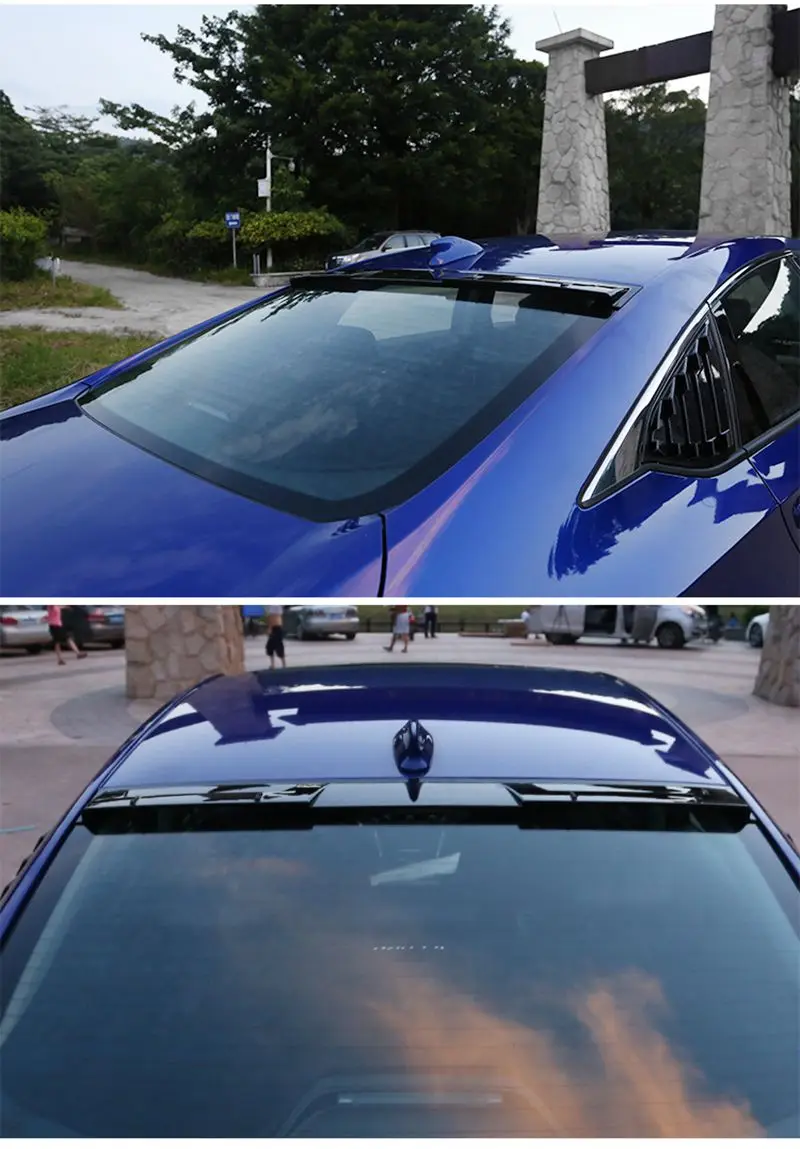 Для Honda Accord, спойлер на крышу, высокое качество, абс материал, Водная передача, псевдо углеродное волокно, черный спойлер на крышу