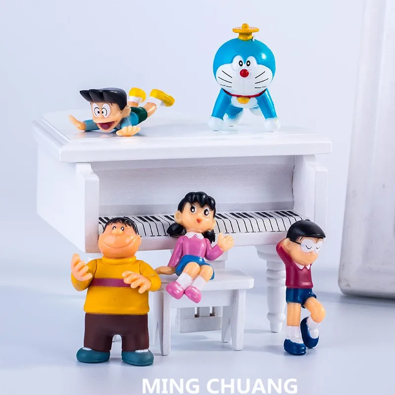 Doraemon Nobita Nobi Minamoto Shizuka Konta Takeshi 3D со светодиодной подсветкой Microlandschaft пластиковая