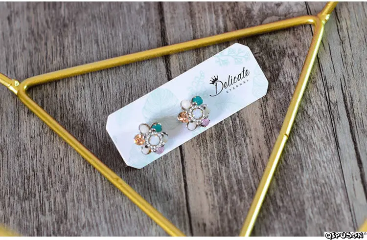 100 шт./точка/мини карта бирки для ювелирных изделий своими руками серьги брошь