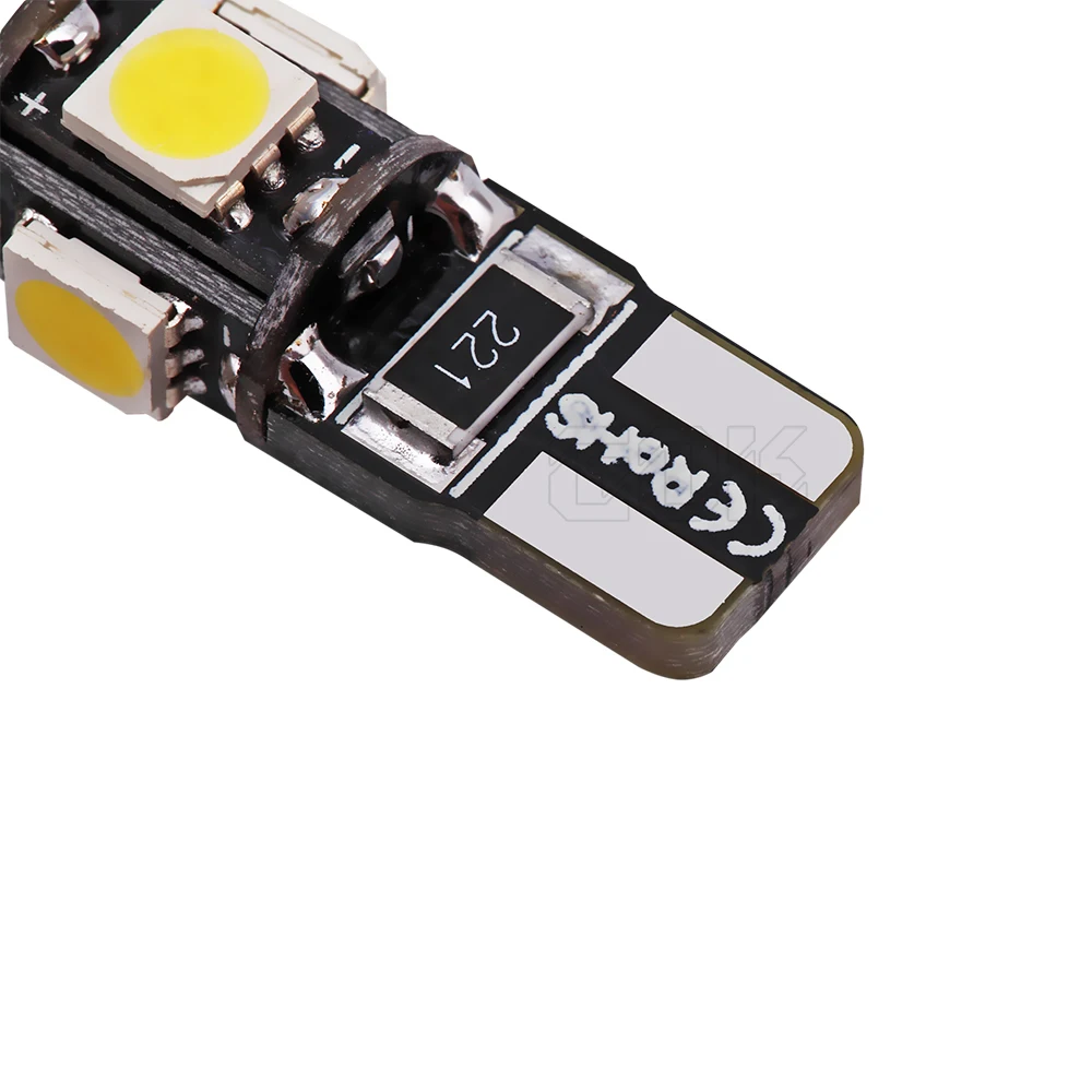 Бесплатная доставка Горячая продажа 10 шт./лот T10 W5W 5SMD led canbus 194 5050 SMD t10 5LED