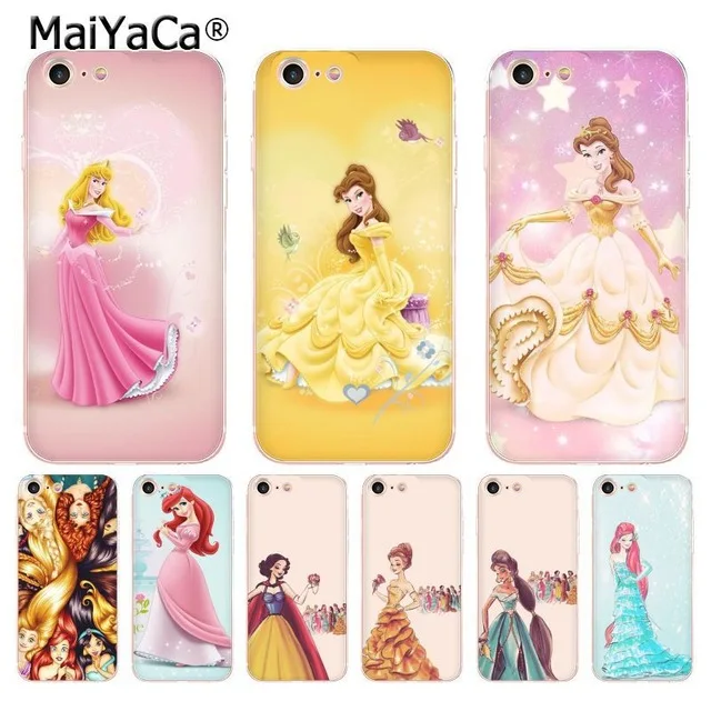 MaiYaCa Золушка Жасмин Мулан для iPhone 4S SE 5C 5S 5 6 6S 7 8 Plus X XR XS MAX чехлы телефонов