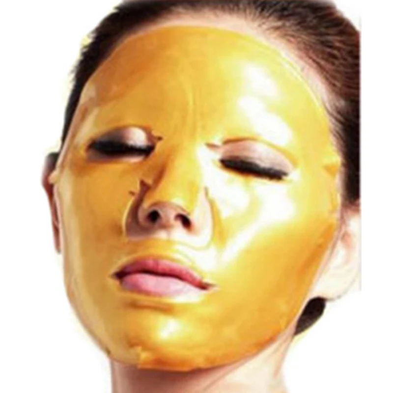 Sheet Mask Collagen Nourishing 24 K Gold Crystal Essence Whole Face for Moisturizing Skin Care Treatment Masks 60g/ 1PCS | Красота и