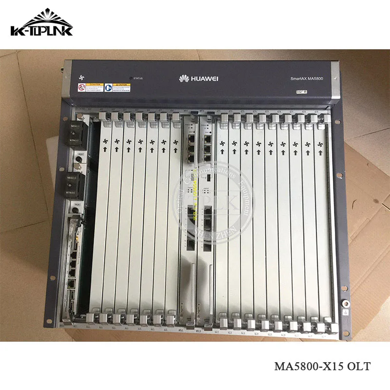 Новый волоконно-оптического оборудования Хуа Вэй MA5800-X15 OLT с 2 * МПЛА 4X10G Порты
