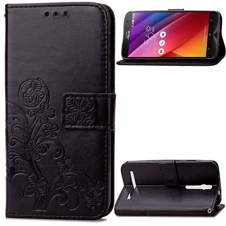 Кожаный чехол для Asus Zenfone2 Laser ZE550KL 5 дюймов с подставкой и кошельком откидная