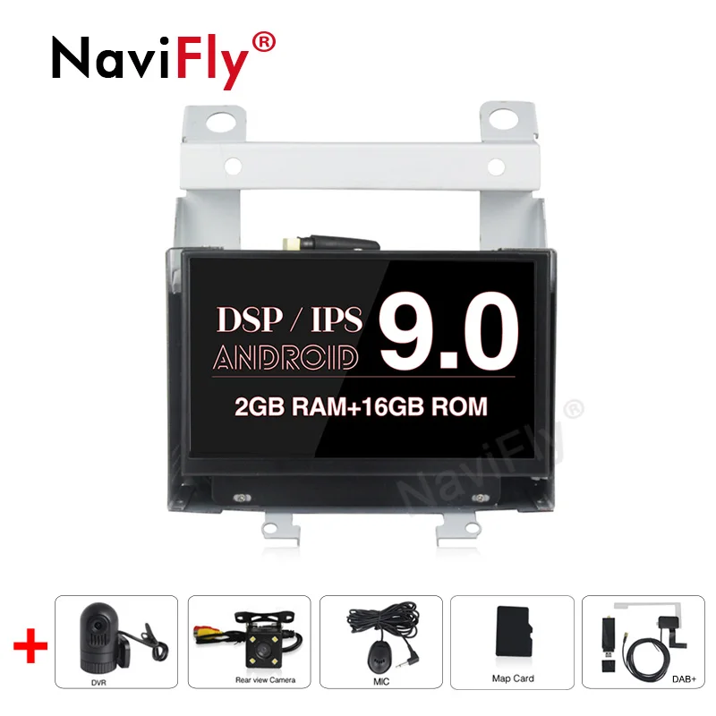 NaviFly 7 ''экран ips/DSP Android9.0 2Din автомобильный мультимедийный плеер для Land Rover freelander 2 2007-2012 Автомобильный gps навигатор