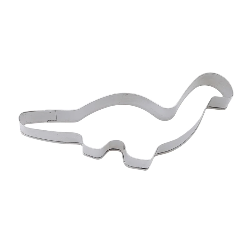 4Pcs/Set Silver Stainless Steel Dinosaur Animal Fondant Cake Cookie Biscuit Cutter Decorating Mould Pastry Baking Tools | Дом и сад