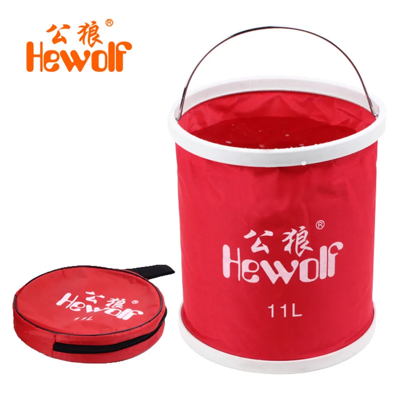 HEWOLF 11L Многофункциональный Открытый Отдых ведро умывальник Портативный складные