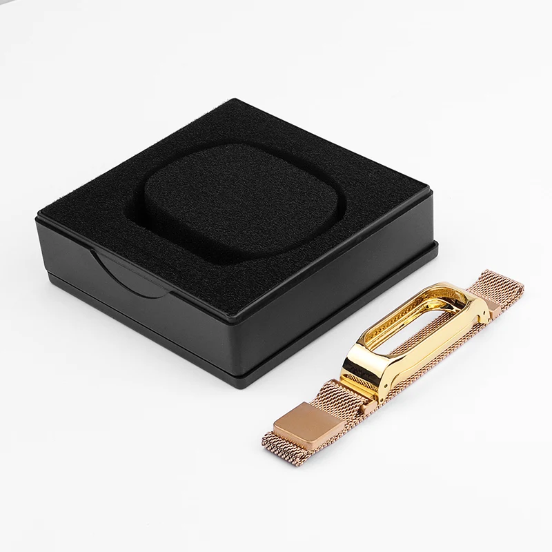 Luxury gold Mi lanis петля магнитная пряжка для Xiaomi mi ремешок 2 браслеты Замена mi Band 2 Аксессуары Регулируемый размер - Цвет: Luxury gold