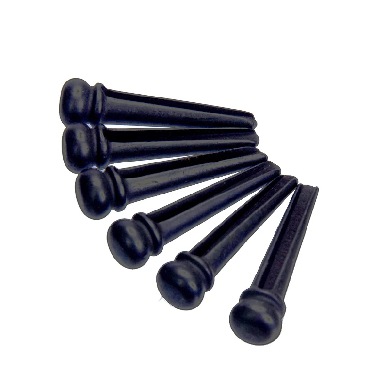 Фото 30pcs Ebony  Acoustic guitar Bridge Pins Black Guitar Pressure String Nails Pin Guitar Parts №3