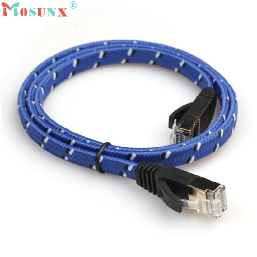 MOSUNX 50 см CAT-7 10 Gigabit Ethernet кабельный модем маршрутизатор RJ45 для локальной сети