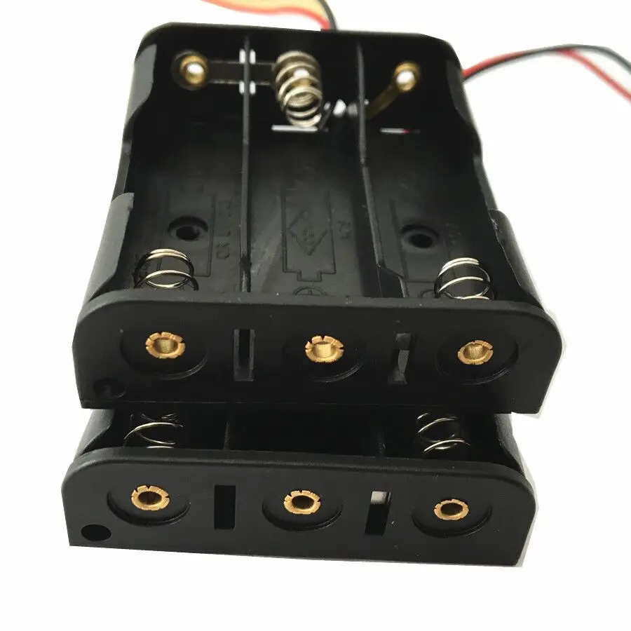 Оптовая продажа 3XAA держатель батареи 3X1.5V контейнер под элемент питания 3AA 3XLR6 4 5 V