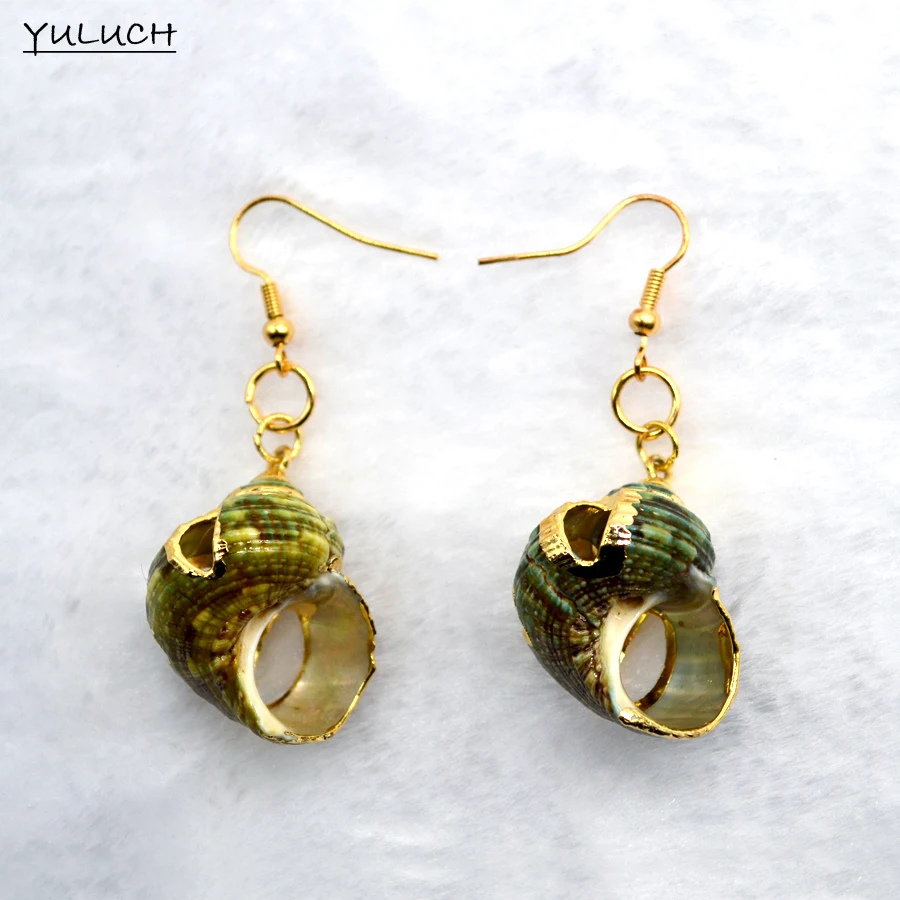 Пара модных корейских драгоценных камней женские золотые серьги для свадебной