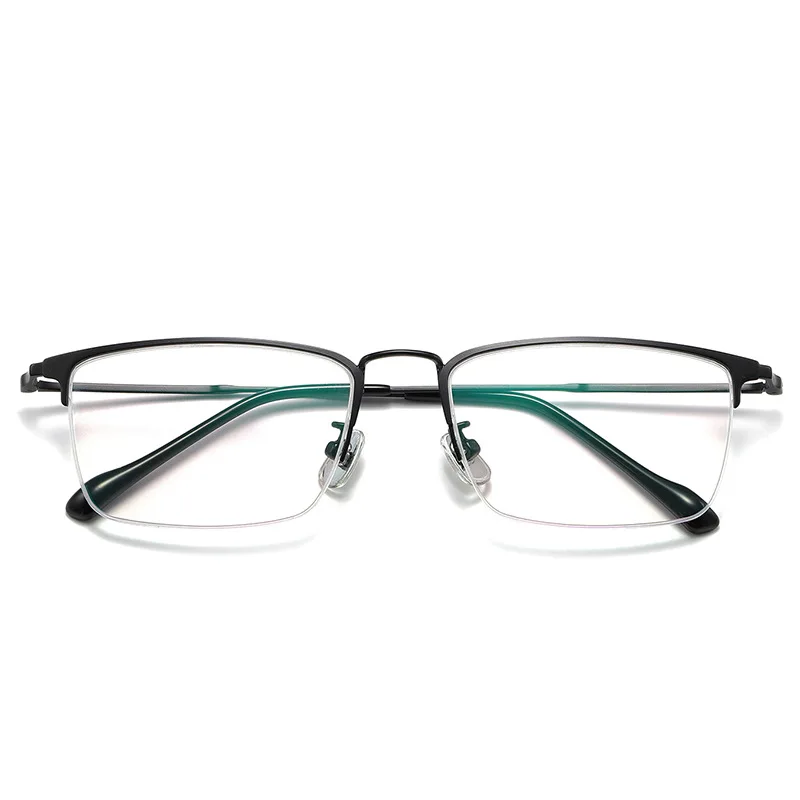 Титановый дизайн полуоправа мужские очки Oculos Gafas фотохромные по рецепту в сборе