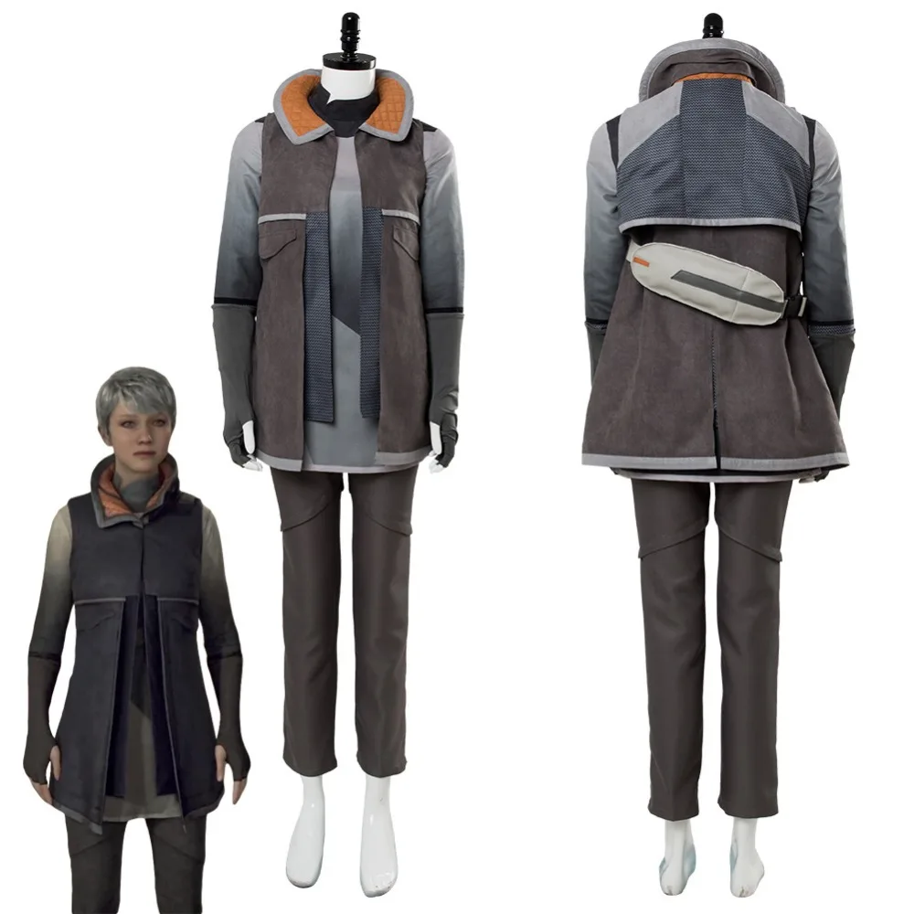 

Detroit Become Human Cosplay KARA Cosplay Costume AX400 Refugee Uniform Adult Women Full Suit Halloween Carnival Cosplay Costume