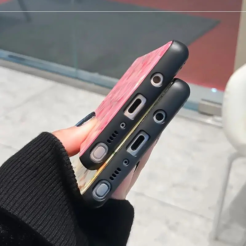 YHBBCASES для samsung Note 8 9 чехол для телефона с рисунком клубники лимона 3D чехол с алмазным узором для samsung Galaxy S8 S9 S10 Plus