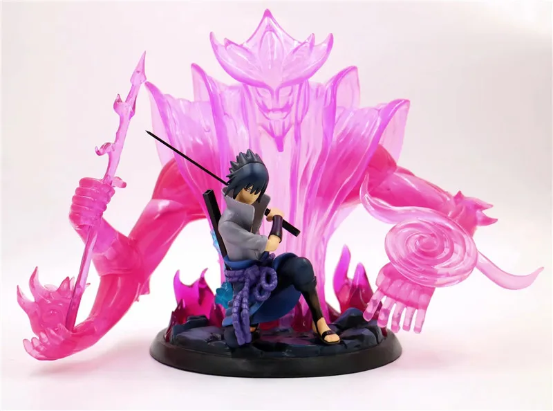 Аниме Наруто Susanoo Uchiha Sasuke Боевая сцена Ver. ПВХ фигурка Коллекционная модель игрушки для детей подарок