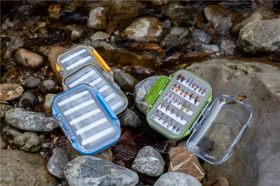Maximumcatch Fly Box водонепроницаемый щелевой пены высокой плотности 4 размера Fly рыболовные снасти Коробка
