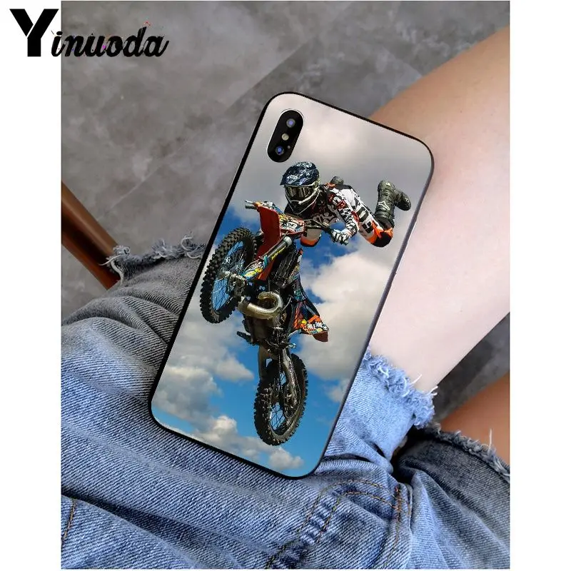 Yinuoda мото внедорожный мотоцикл спорт новинка чехол для телефона Fundas чехол для iPhone 8 7 6 6S Plus 5 5S SE XR X XS MAX Coque Shell