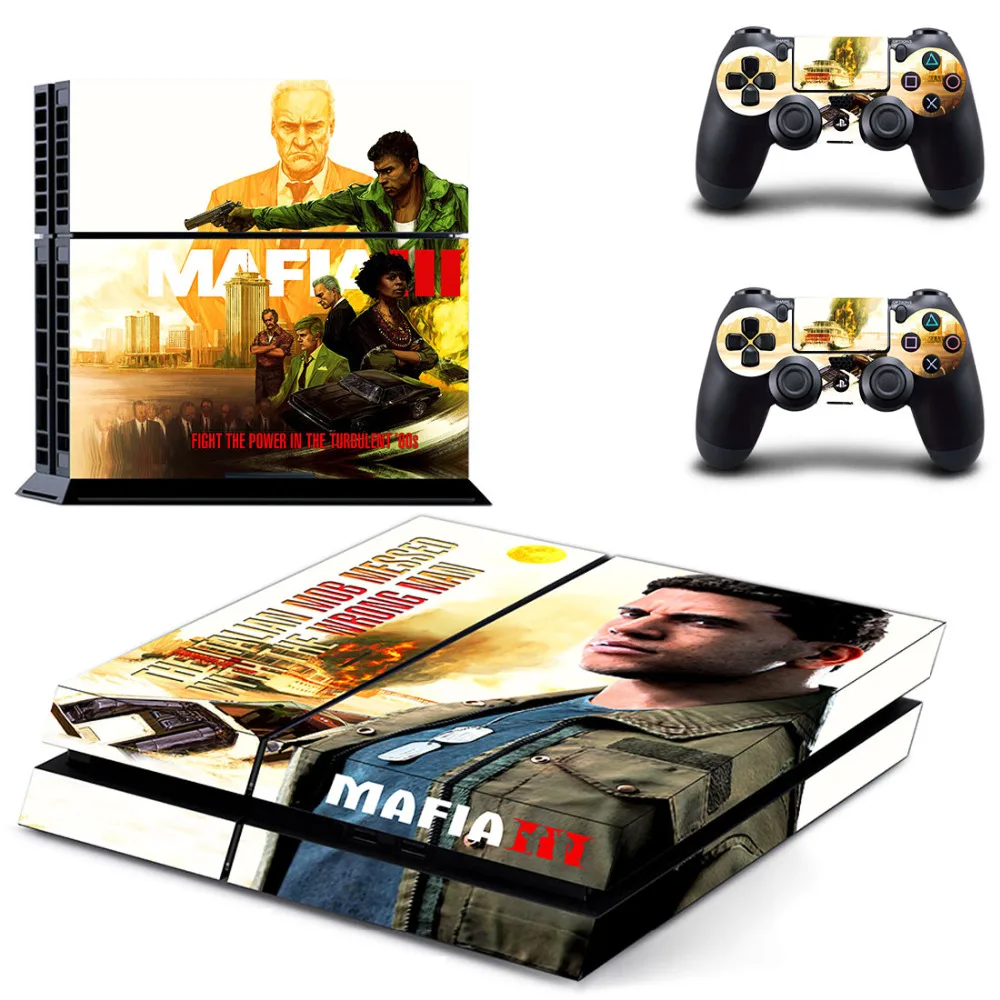 Виниловые наклейки Mafia III чехол для игры PS4 Для PlayStation 4 и 2 контроллера|cover sticker|cover