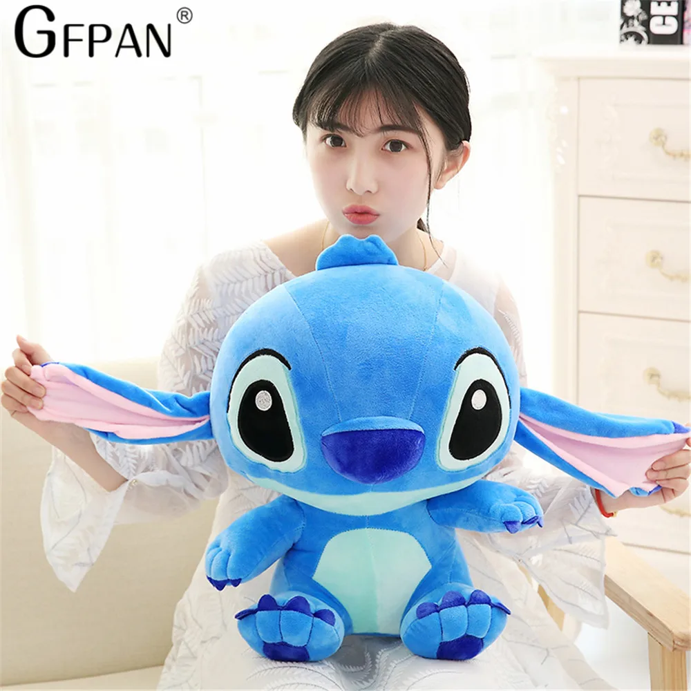Низкая цена 55 см Kawaii животные Стич плюшевые куклы игрушки Аниме куклы 55 см милые плюшевые игрушки для детей подарок на день рождения