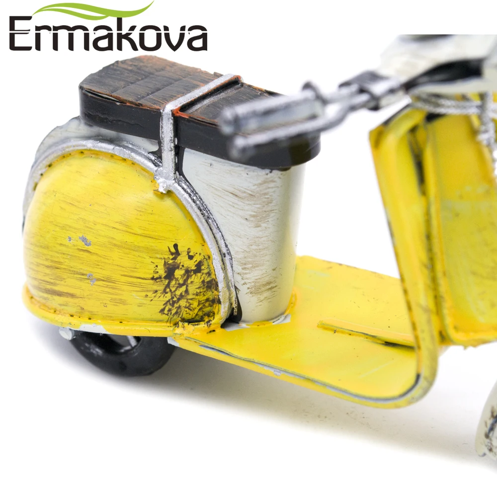 ERMAKOVA Mini Metal Vintage Motorcycle Model Classic Motorbike Figurine Retro Motor Bicycle Ornament Kid Toys Home Desktop Decor | Дом и сад