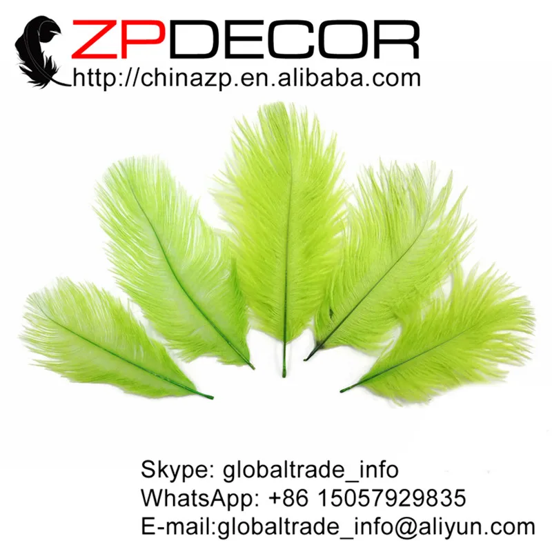 ZPDECOR 100 шт./лот 15 20 см (6 8 дюймов) ручная работа Известь Зеленый Окрашенные мини
