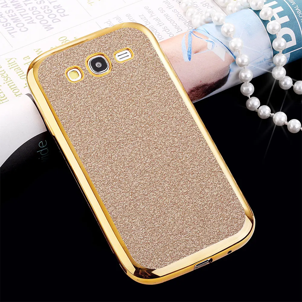 DAGUDON Phone Case For Samsung Galaxy Grand Neo Plus Glitter Bling silicon cover i9060 i9060i |