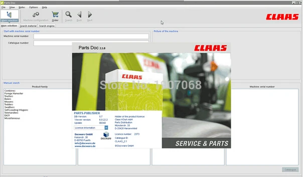 Для CLAAS CDS 7 1 [обновление 2014]+ трещина + инженерный патч-установка неограниченного