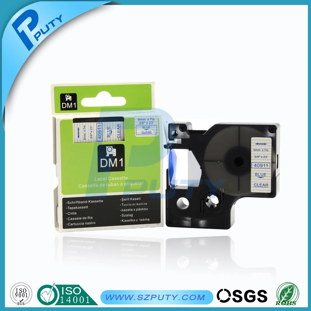 5 шт Производитель Этикеток DYMO d1 лейбл лент D1 кассета 40913 9 мм принтеры для