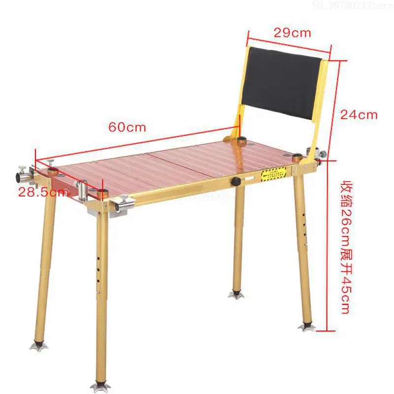 Складное алюминиевое рыболовное кресло новое светильник кое мини