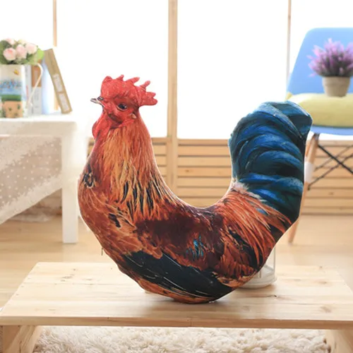 cock Креативные мягкие игрушки для детей набивка большая мягкая игрушка "Курочка" милая мягкая игрушка подушка для сна игрушка Курица Петух Подушка для курицы - Цвет: cock