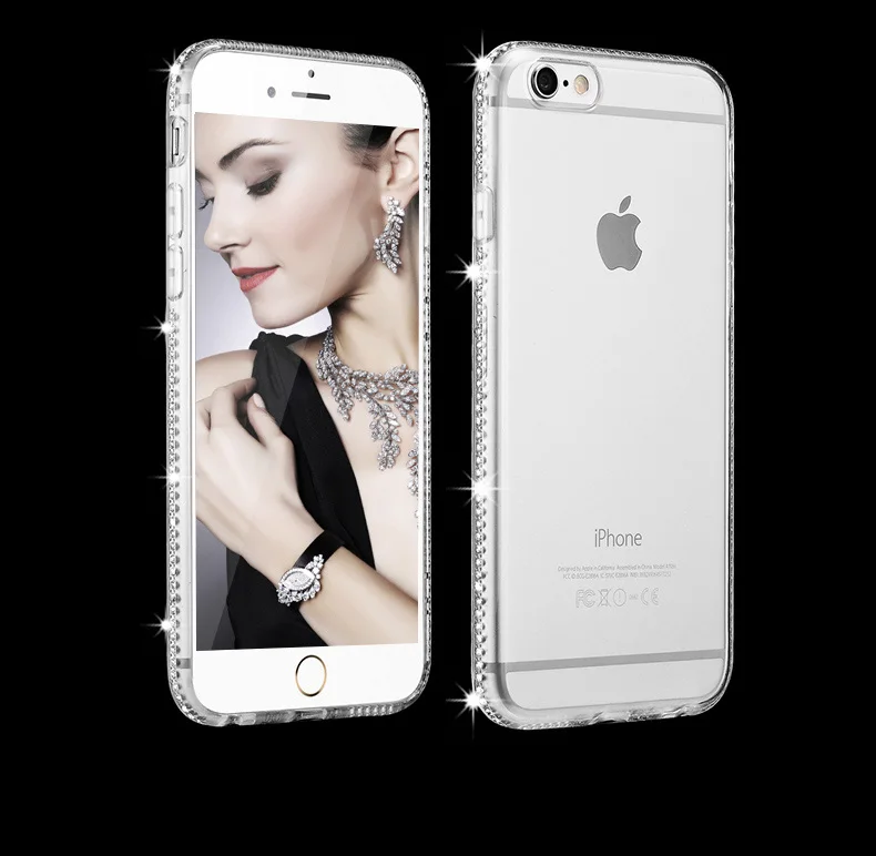 Чехол KISS Bling Diamond чехол для iPhone 5 5S SE 6 6S 7 8 Plus X Xs Xr Xs Max мягкий блеск TPU Стразы задняя крышка Coque Fundas