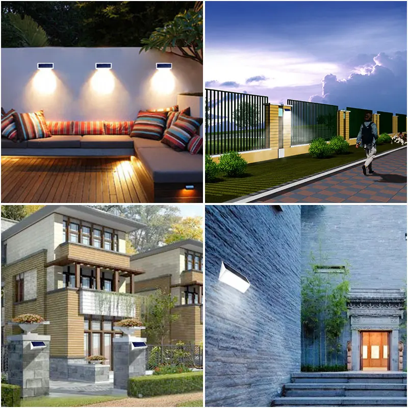 Светодиодная лампа на солнечных батареях 800LM водонепроницаемая уличная с