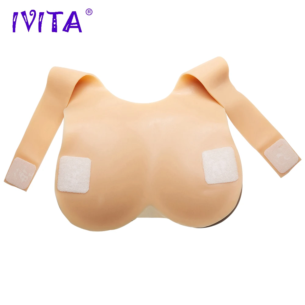 Искусственная грудь IVITA 1000 г искусственная силиконовая большая |