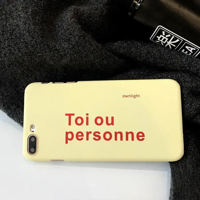 Letter Pattern Soft Mobile Phone Case Back Easy to install and take off. Cover For iPhone Anywhere You Need |
