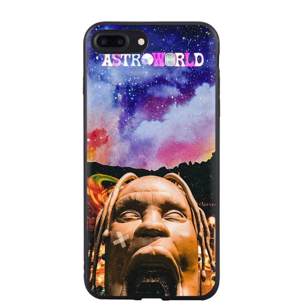 Чехол для телефона Travis Scott Astroworld для Apple iPhone X XS Max XR 8 Plus 7 Plus 6 6S Plus 5 5S SE мягкий силиконовый черный чехол - Цвет: TPU F2583