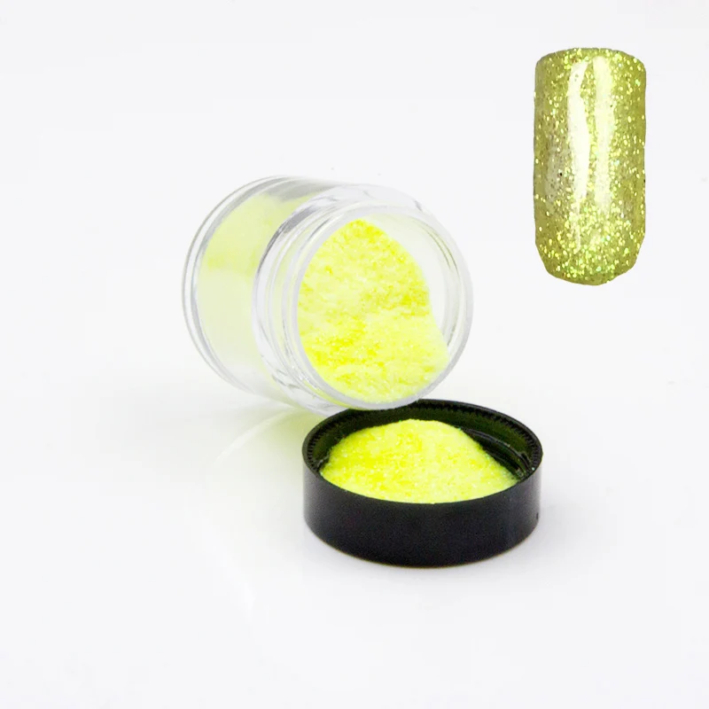 Блестки для дизайна ногтей, акриловая пудра Unha Nails Polvo Acrilico цветные Nagel Poeder Akril Pudra Poudre Acrylique Pour Ongle - Цвет: 017 yellow green