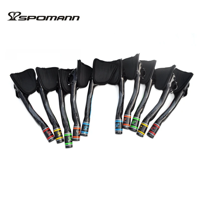 

Brand SPOMANN road bicycle rest handlebar bicycle cycling bar carbon fibre handlebar for rest TT bar 12K gloss