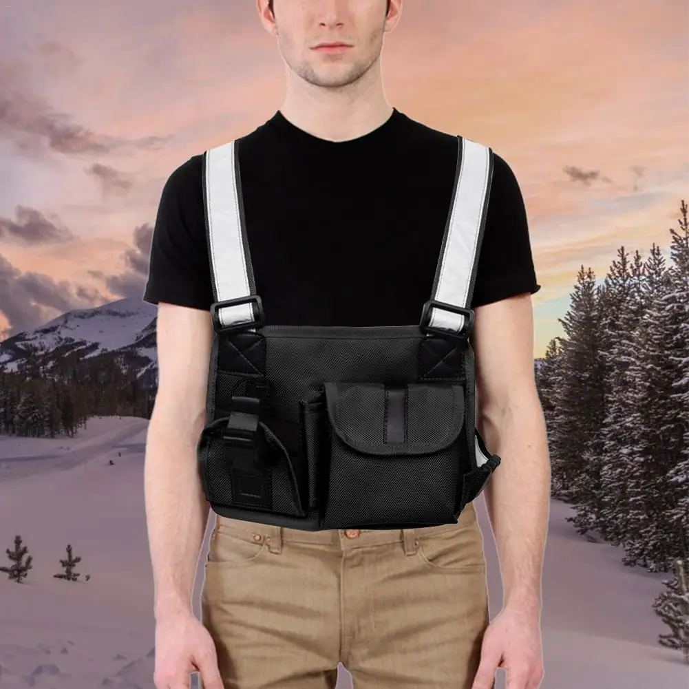 Универсальный радиоприемник с нагрудным карманом жилет для раций тактический