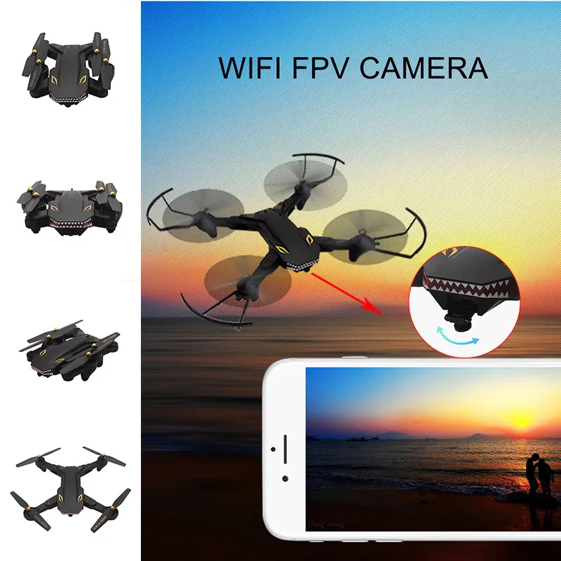 Drone with camera 200W Pixels Wide Angel FPV HD drone hold 20 Minutes of long battery life wifi real time transmission | Электроника