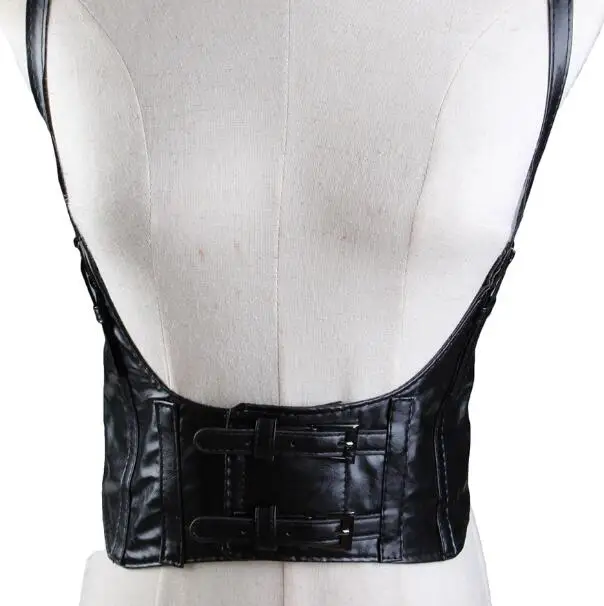 Women's korean fashion elastic pu leather Condole belts female elastic leather belts R866