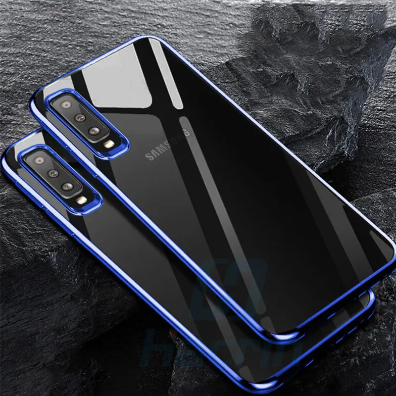 Case For Samsung Galaxy A7 2018 Cases Silicone Plated Fundas A5 2017 A6 A8 Plus A9 A730 A750 A530 2016 Cover |