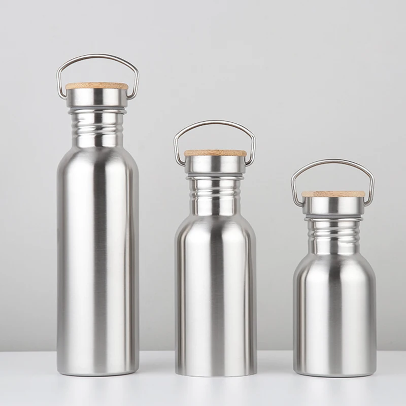 2018 New Brief Stainless Steel Water Bottles Single Floor Outdoor Sports Creative For Cycling Two Types Lids | Дом и сад