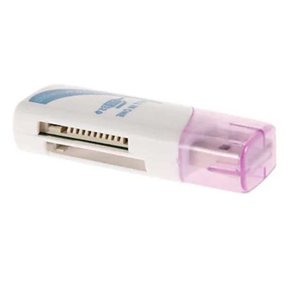 Keywest 4-in-1 USB 2.0 Memory Card Reader (Purple Yellow Green Orange) | Электронные компоненты и принадлежности