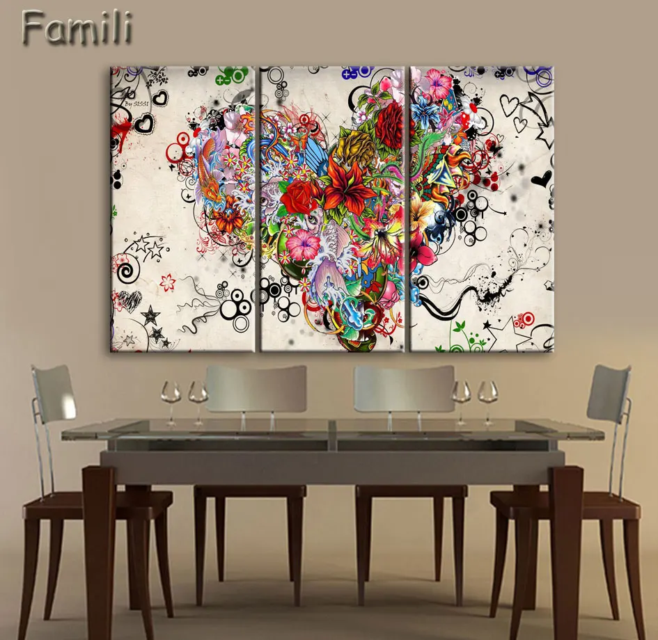 3 Elephant Family Pictures Watercolor Paintings Abstract Wall Art Animal Canvas Print Arts Cuadros Decoracion Poster and Printed | Дом и сад